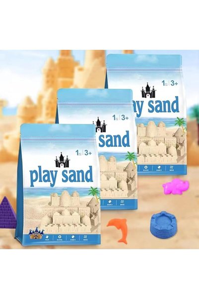 0TO1 TECH 0TO1 Play Sand 3kg, 31 Pcs Molds, Shape does not scatter, more deli...