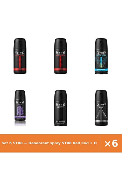 str8 Set 6 — Deodorant spray Red Cod + Deodorant spray Wild Be + Deodorant sp...