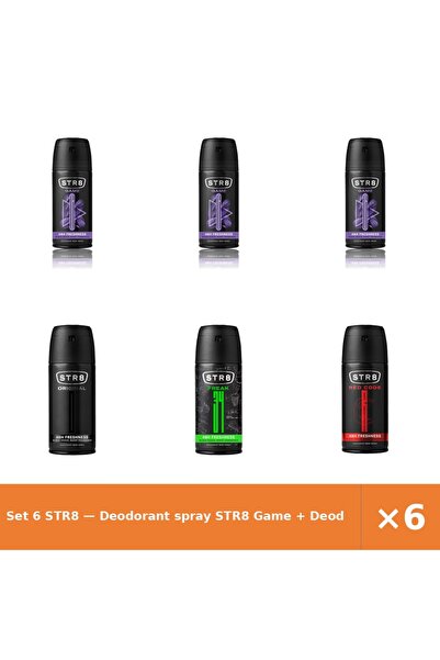 str8 Set 6 — Deodorant spray Game + Deodorant spray Origina + Deodorant spray...