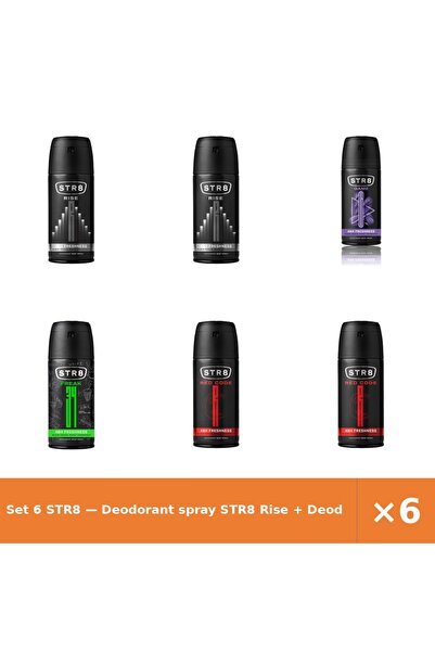 str8 Set 6 — Deodorant spray Rise + Deodorant spray Game + Deodorant spray Fr34k