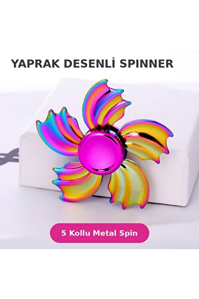 Genel Markalar Metal Stres Çarkı Rainbow Gökkuşağı Renkli 5 Kollu Yüksek Hızl...