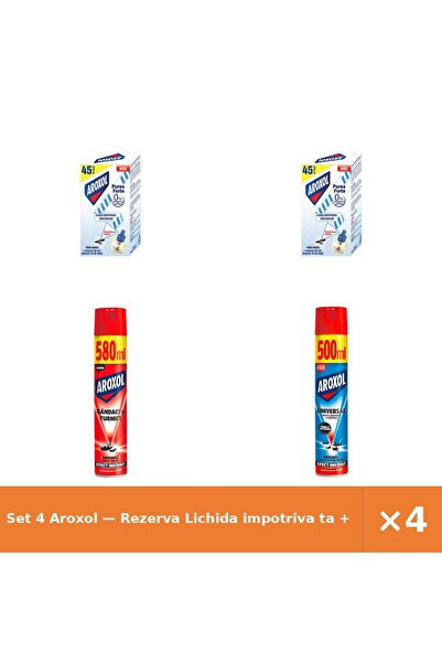 Aroxol Set 4 — Rezerva Lichida impotriva ta + Spray impotriva gandacilor s + ...