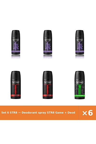 str8 Set 6 — Deodorant spray Game + Deodorant spray Red Cod + Deodorant spray...
