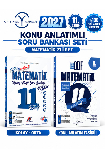 Orijinal Yayınları 11.SINIF 2027 Matematik ODF Konu Anlatımı+Mikroorijinal So...