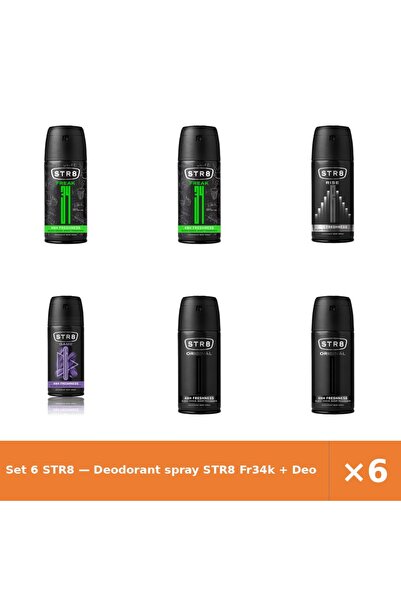 str8 Set 6 — Deodorant spray Fr34k + Deodorant spray Rise + Deodorant spray Game