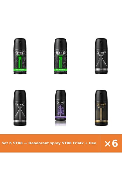 str8 Set 6 — Deodorant spray Fr34k + Deodorant spray Rise + Deodorant spray Game