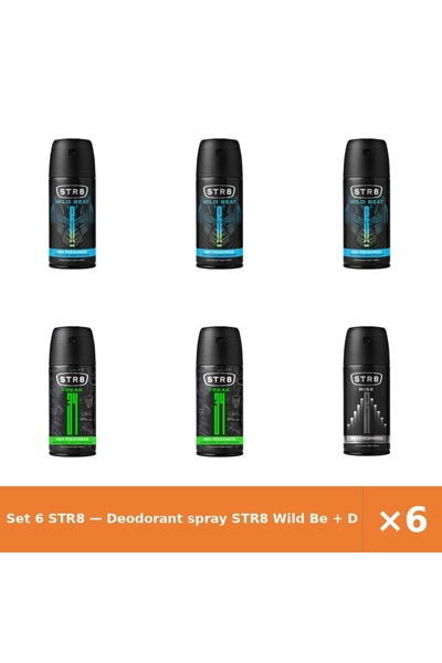 str8 Set 6 — Deodorant spray Wild Be + Deodorant spray Fr34k + Deodorant spra...