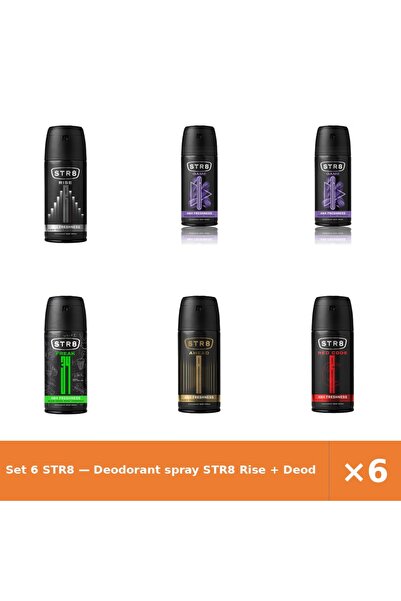 str8 Set 6 — Deodorant spray Rise + Deodorant spray Game + Deodorant spray Fr34k