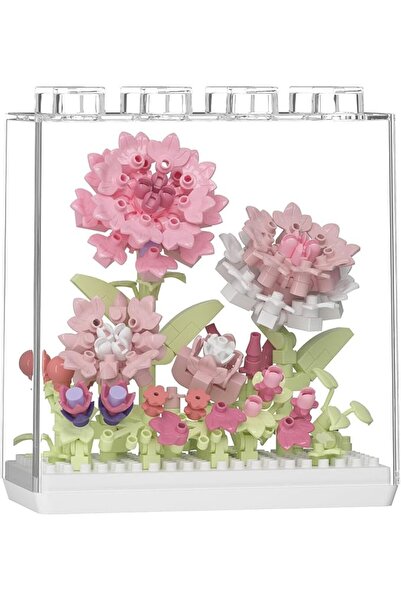 KASTWAVE Carnation Flower Bouquet Building Set Toy with Dust Cover – Creative...