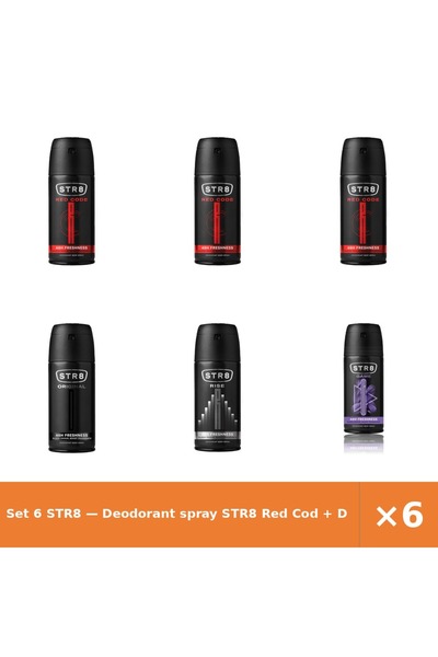 str8 Set 6 — Deodorant spray Red Cod + Deodorant spray Origina + Deodorant sp...