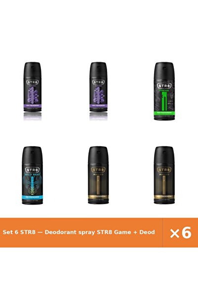 str8 Set 6 — Deodorant spray Game + Deodorant spray Fr34k + Deodorant spray W...