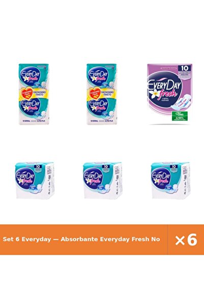 EveryDay Set 6 — Absorbante Fresh No + Absorbante Fresh Ma + Absorbante Every...