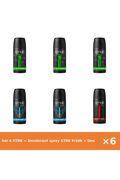 str8 Set 6 — Deodorant spray Fr34k + Deodorant spray Wild Be + Deodorant spra...