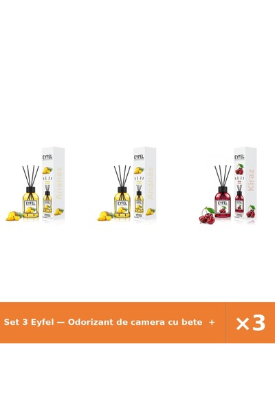 Eyfel Set 3 — Odorizant de camera cu bete + Odorizant de camera cu bete