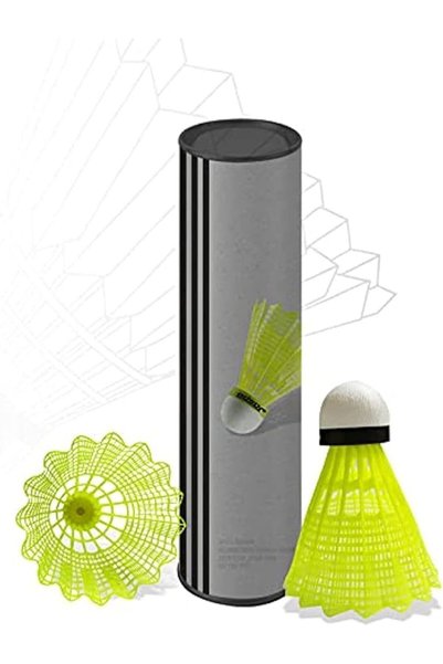 Jaspo BADMINTON Nylon Shuttle (pack of 6) Green