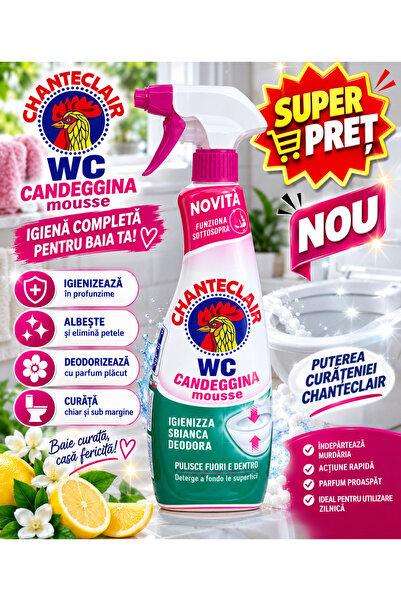 Chanteclai Шантеклер WC Кандегина Мус – Пяна с белина за почистване и дезинфе...
