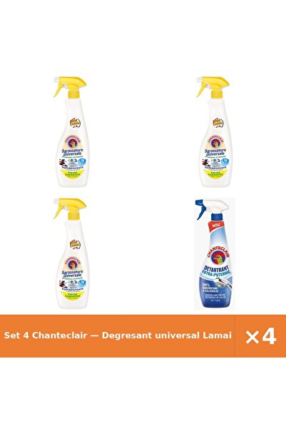 Chanteclair Set 4 — Degresant universal Lamaie C + Detartrant extra-puternic Ch