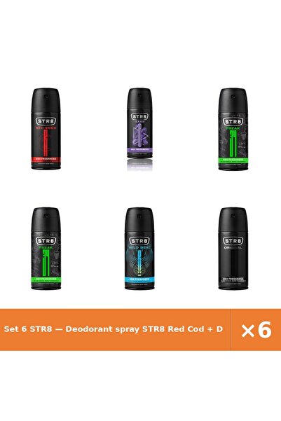 str8 Set 6 — Deodorant spray Red Cod + Deodorant spray Game + Deodorant spray...
