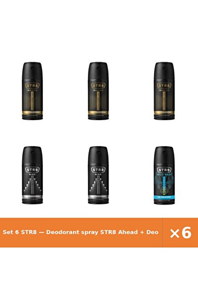 str8 Set 6 — Deodorant spray Ahead + Deodorant spray Rise + Deodorant spray W...