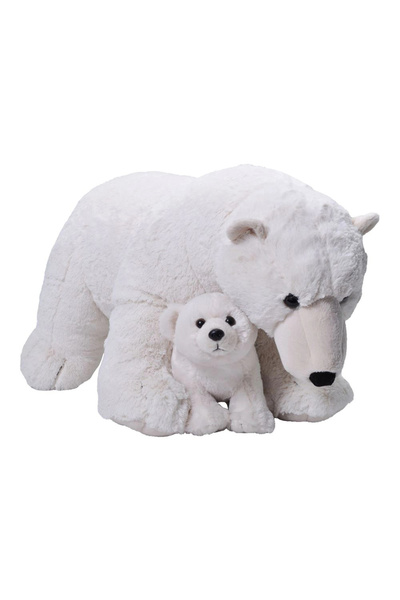 Wild Republic Jumbo Boy Yavrulu Kutup Ayısı 76 cm 24098