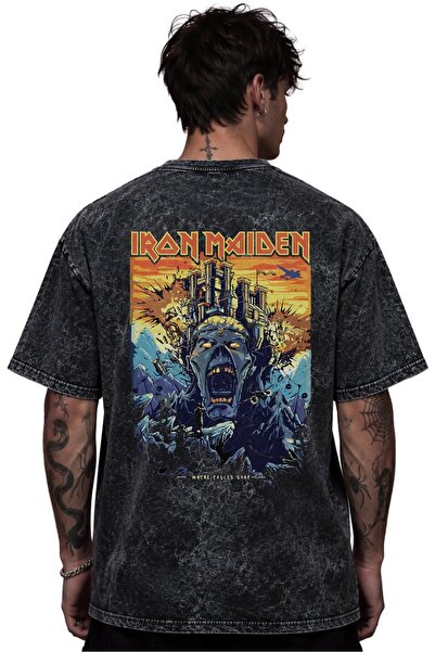 SEVBANO Iron Maiden Рок метъл музикална група Щампована унисекс овърсайз винт...