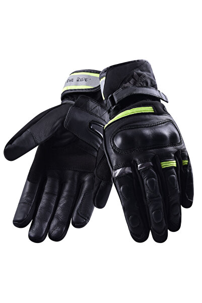 Vexo Tempest H2O Neon Yellow Motorcycle Gloves