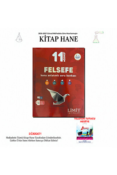 Limit Yayınları 2026-2027 11. Sınıf Felsefe Konu Anlatım Föyleri