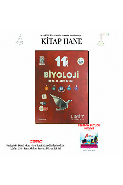 Limit Yayınları 2026-2027 11. Sınıf Biyoloji Konu Anlatım Föyleri