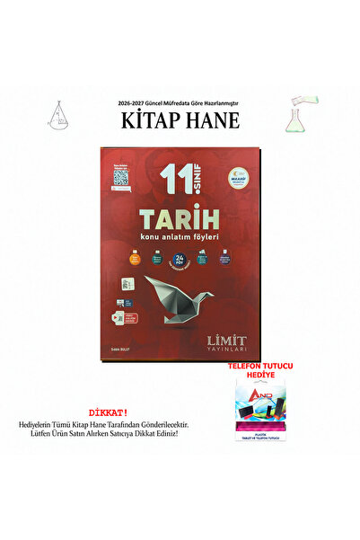 Limit Yayınları 2026-2027 11. Sınıf Tarih Konu Anlatım Föyleri