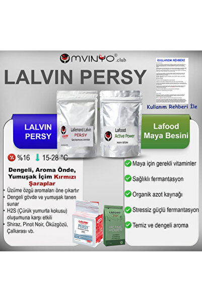 Lalvin - PERSY Şarap Mayası 30 Gr