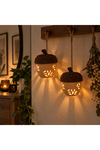 Genel Markalar Sonbahar Balkabağı Tealight Mumluk – Dekoratif Masaüstü Mum Tu...
