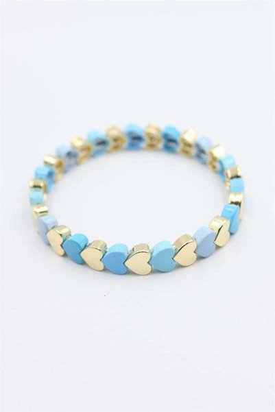 Generic Brand Elastic Porcelain Bracelet - Blue — Color: Blue