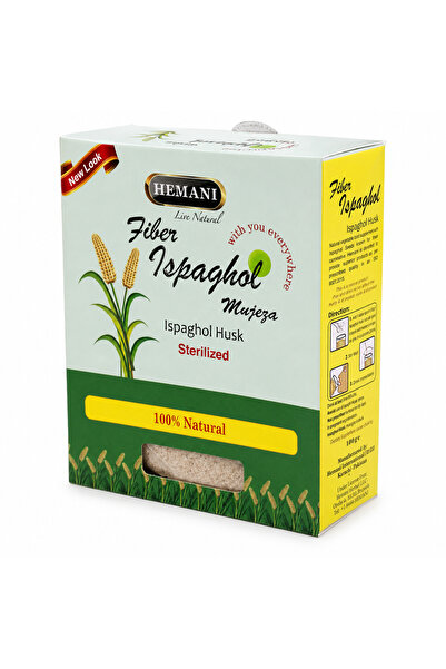 Tayf Hemani Fiber Ispaghol Husk, Sterilized Psyllium Husk, 100 g