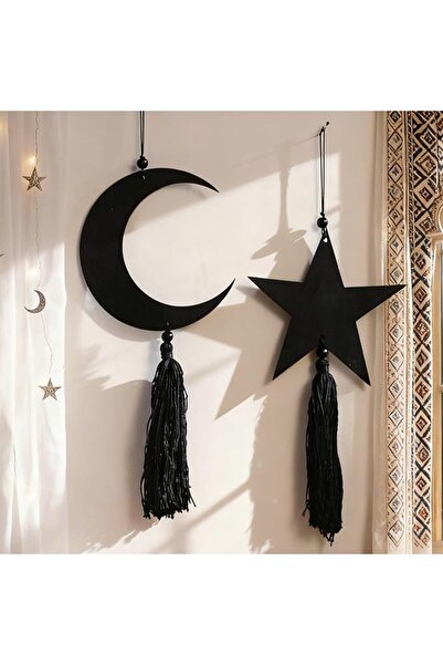 Artilady زينة رمضان، قطعتان من زينة العيد الخشبية، معلقات عيد مبارك مبتكرة بت...
