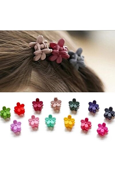 IFfree Bangs Mini Assorted Colored Hair Claw Clips, 30 Pieces - Hair Pins for...