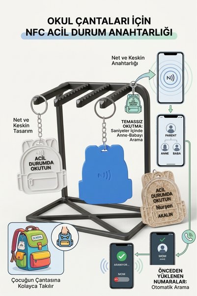 Nfc Acil Durum Anahtarlığı