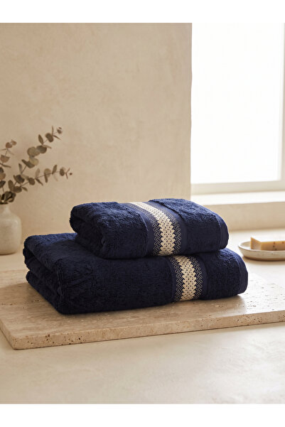 Dantela Katrina Set of 2 Embroidered Bath Towels