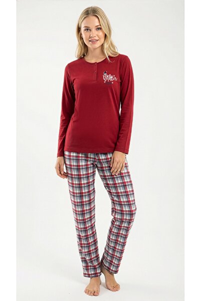 U.S. Polo Assn. Women's Burgundy Pajama Set