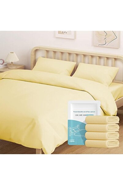 GENERAL Disposable Bedding Set, for Travel & Emergency, Includes Bed Sheets, ...