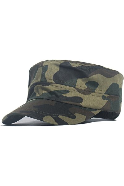 Generic Brand Șapcă militară din denim, mărimea 54/58, camuflaj, unisex, șapc...