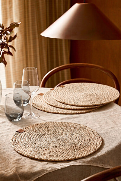 Kitchen Life Set od 4 ručno izrađene podloge od jute 35 cm Supla Runner Preze...