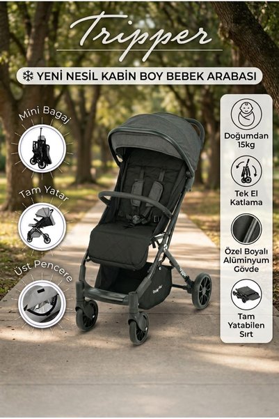 ÖYKÜ BEBEK DUNYASI Yeni Nesil Kabin Boy Mini Bagaj Bebek Arabası