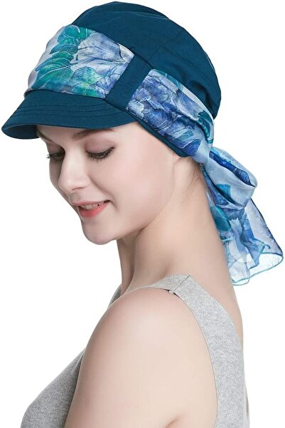 Alnorm Breathable Bamboo Fiber Lined Newsboy Hat and Scarf Set for Women