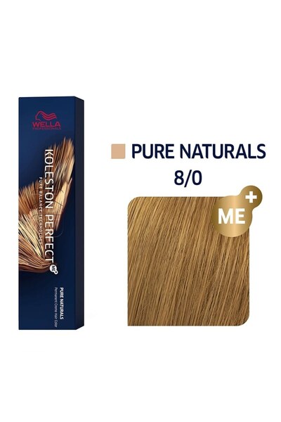 Wella Professionals Koleston Perfect Me+ Pure Naturals 8/0 - Ανοιχτό Ξανθό (6...