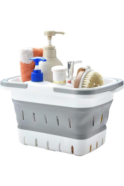 Arabest Portable Foldable Shower Caddy Basket with Handles,Collapsible Storag...