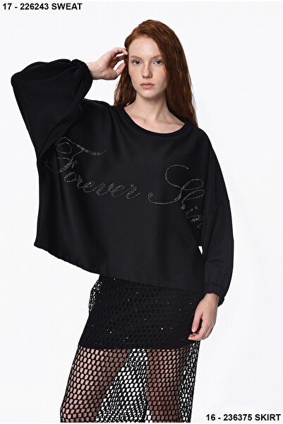 DQMANE Design Stone Detail Oversize Blouse
