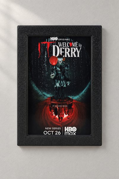 Hunga IT Welcome to Derry Pennywise Çerçeveli Mini Poster