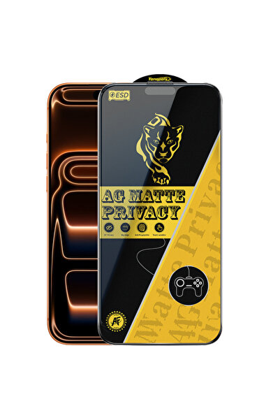 GrandMobile Folie de protecție din sticlă mată AG anti-spion pentru iPhone 13/ 13 Pro/ 14/ 16e/ 17e
