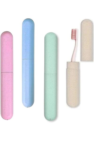 ToolHouse Travel Toothbrush Case, 4PCS Portable Toothbrush Organiser for Home...