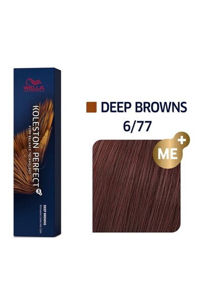 Wella Professionals Koleston Perfect Me+ Βαθύ Καφέ 6/77 - Έντονο Ξανθό Σκούρο...